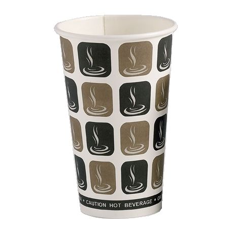 16oz Cafe Mocha Single Wall Cups (100)