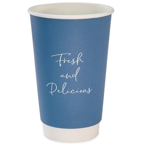16oz Blue Signature Double Wall Cups (100)