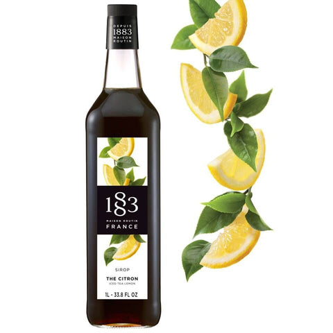 1883 Maison Routin Lemon Iced Tea Syrup - 1 Litre (Glass Bottle)