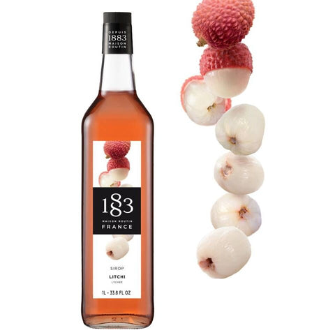 1883 Maison Routin Lychee Syrup - 1 Litre (Glass Bottle)