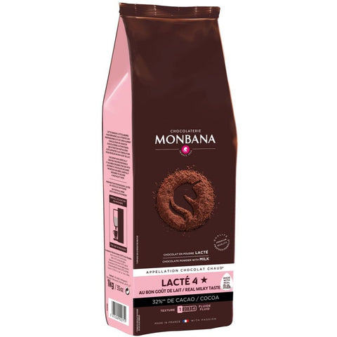 Monbana Lacte 4 Stars Hot Chocolate Powder (10 x 1kg)