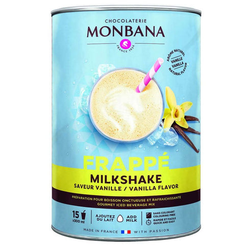 Monbana Vanilla Milkshake / Frappe Powder - 1kg Tin