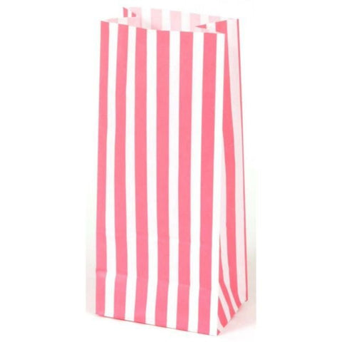 Pink & White Candy Stripe Paper Bags (1000)
