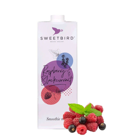 Sweetbird Smoothie Mix - Raspberry & Blackcurrant - 8 x 1 Litre