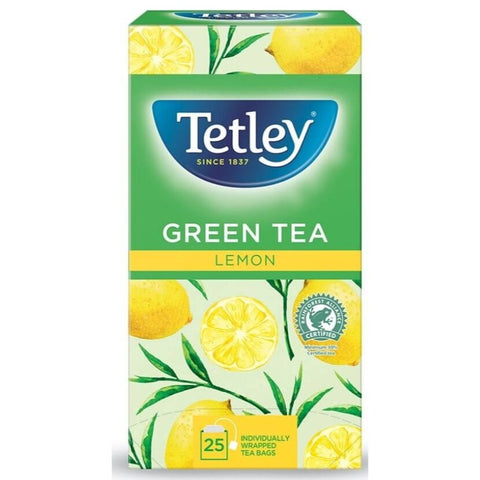 Tetley Green Tea & Lemon Envelope Tea bags (25)