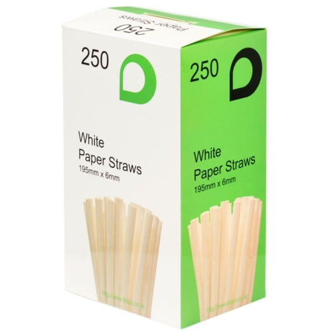 Paper Straws - White (250)