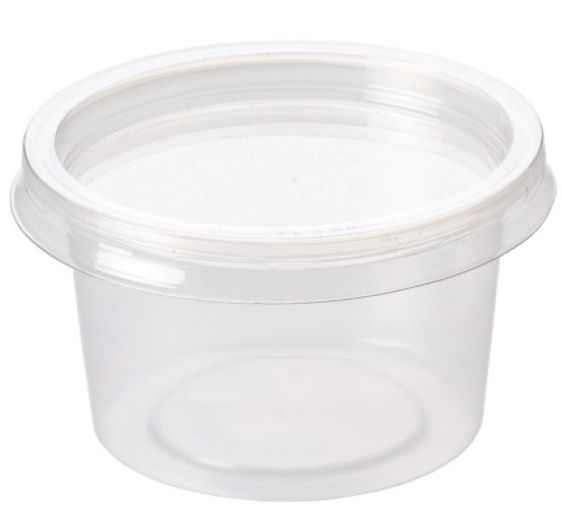 4oz Plastic Sauce Container Pots & Lids | Pack of 100 Food Pots – A1 Coffee