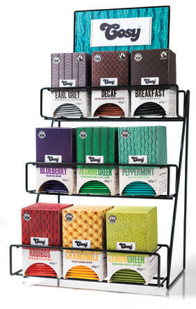 Cosy Black Metal Display Tea Rack | A1 Coffee