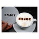 Enjoy Latte Art Coffee Stencil