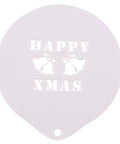 Happy Xmas Latte Art Coffee Stencil