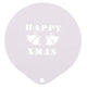 Happy Xmas Latte Art Coffee Stencil
