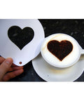 Heart Design Latte Art Coffee Stencil
