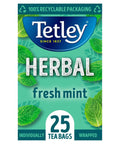 Tetley Herbal Fresh Mint Envelope Tea Bags 25