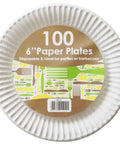 White Paper Plate 6