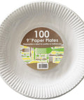 White Paper Plate 9