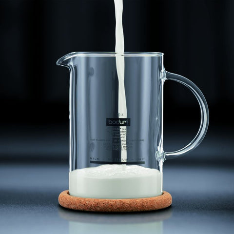 Bodum Latteo Manuel Milk Frother Glass Beaker 8oz 250ml Open Box