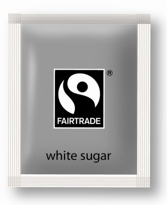 White Fairtrade Sugar Sachets