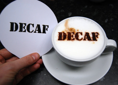 decaf coffee stencil