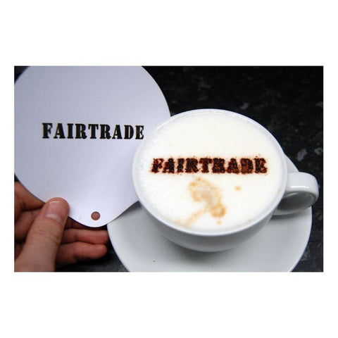 fairtrade coffee stencil